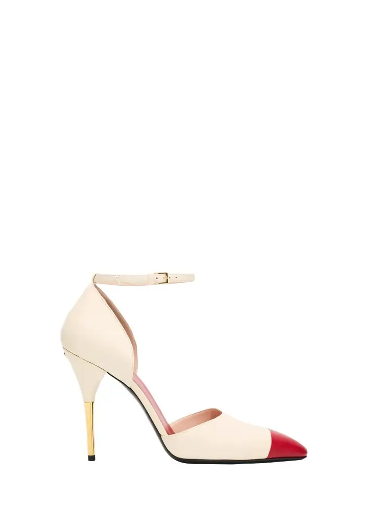 Valentino Garavani 105mm Sinead Leather Cap-Toe d'Orsay Pumps