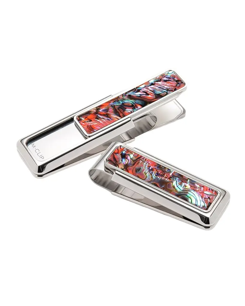 M Clip Men's Mother-Of-Pearl & Abalone Money Clip