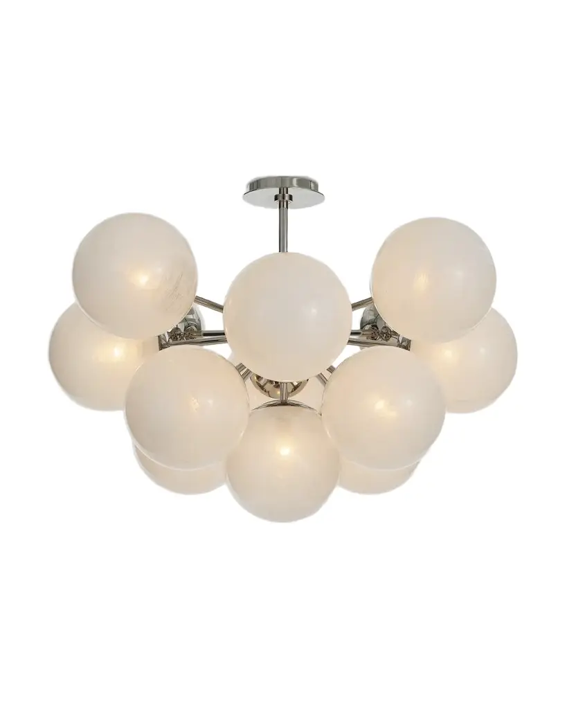 Regina Andrew Shine 34" 13-Light Flush Mount, Swirl Glass