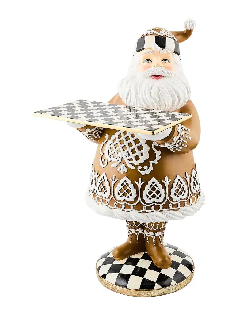 MacKenzie-Childs Gingerbread Santa Butler, 24"