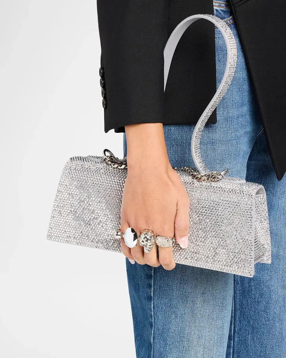 Alexander McQueen Jewelled Crystal Top-Handle Bag | Thumbnail 2 Alexander McQueen Jewelled Crystal Top-Handle Bag | Thumbnail 2
