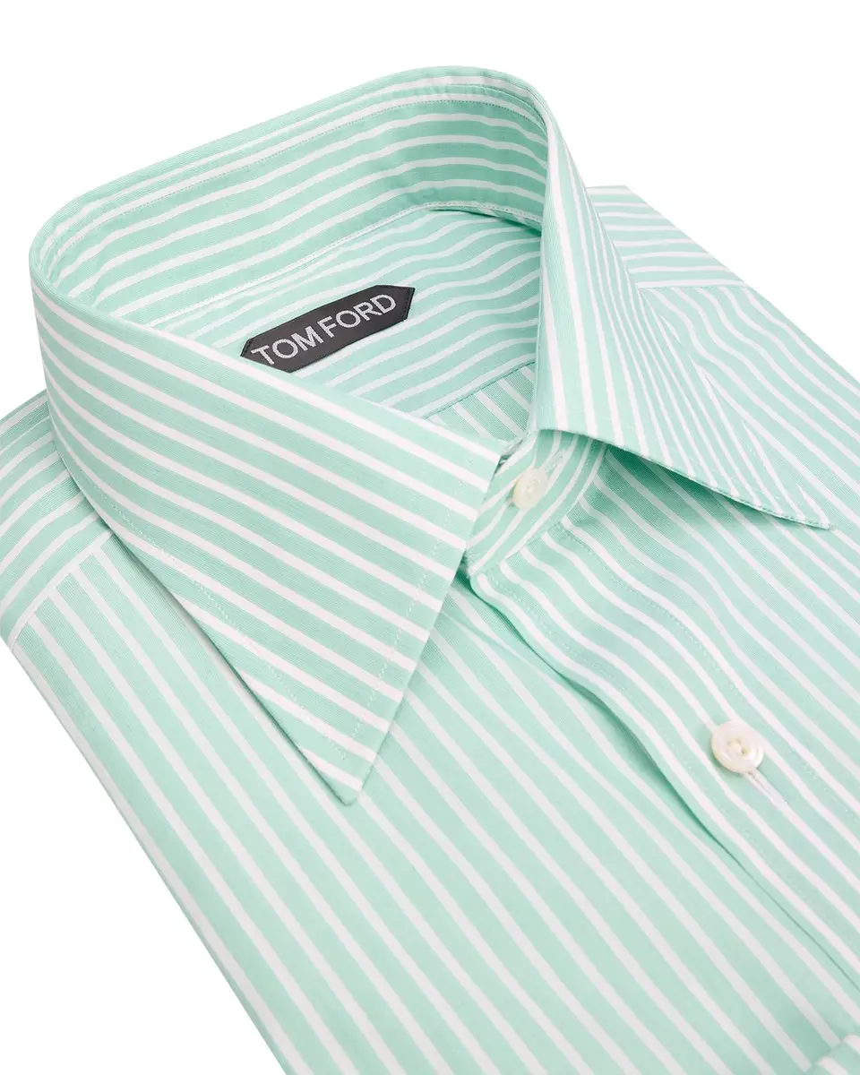 Tom Ford Men's Striped Cotton Shirt | Thumbnail 4