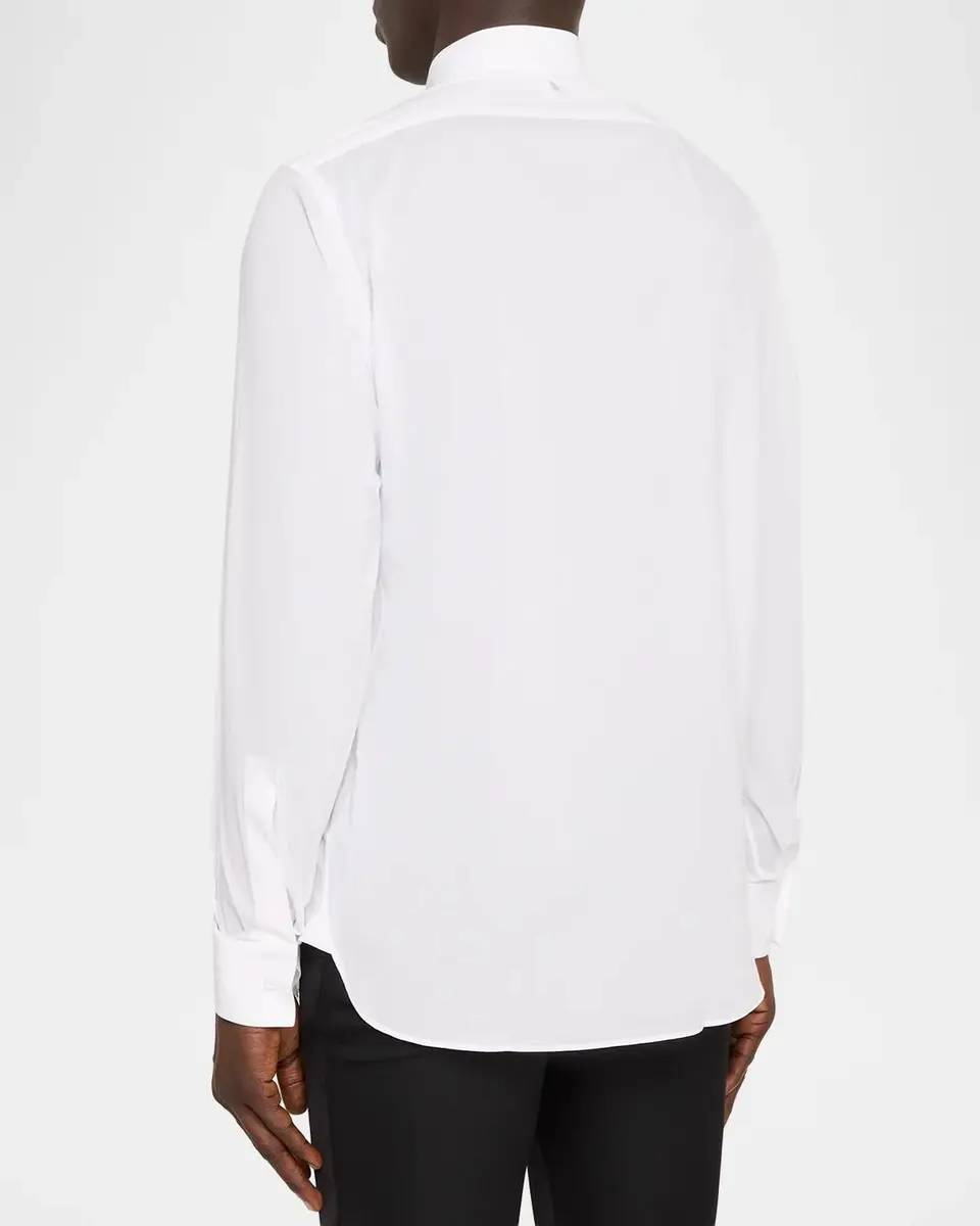 Tom Ford Men's Cotton Pique Tuxedo Shirt | Thumbnail 3 Tom Ford Men's Cotton Pique Tuxedo Shirt | Thumbnail 3