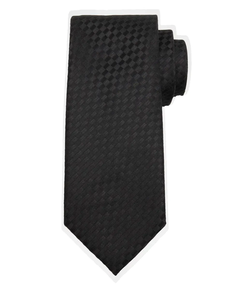TOM FORD Boutique Men's Silk Check Jacquard Tie | Thumbnail 2 TOM FORD Boutique Men's Silk Check Jacquard Tie | Thumbnail 2