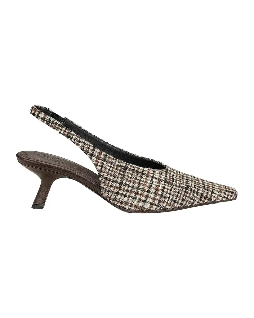 Houndstooth Alpaca-Blend Slingback Pumps Houndstooth Alpaca-Blend Slingback Pumps