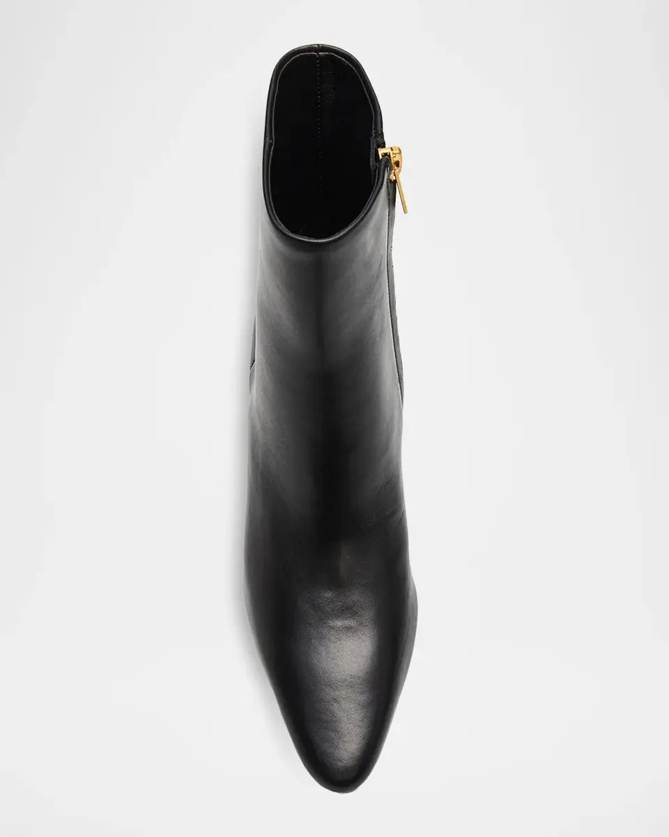 Veronica Beard Agnes 65MM Leather Ankle Boots | Thumbnail 4 Veronica Beard Agnes 65MM Leather Ankle Boots | Thumbnail 4