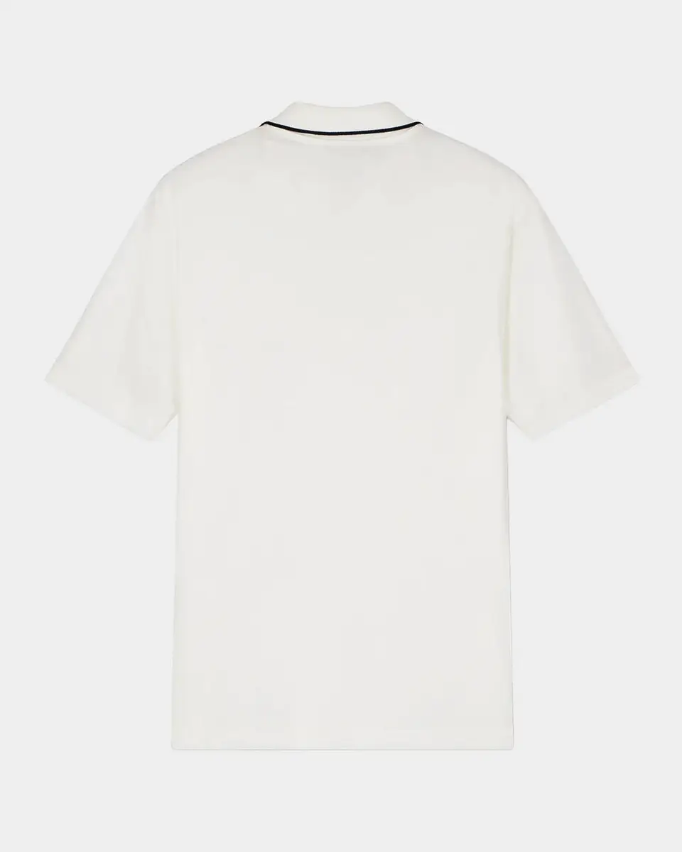 Emporio Armani Men's Lyocell and Cotton Jersey Tipped-Collar Polo Shirt | Thumbnail 7 Emporio Armani Men's Lyocell and Cotton Jersey Tipped-Collar Polo Shirt | Thumbnail 7