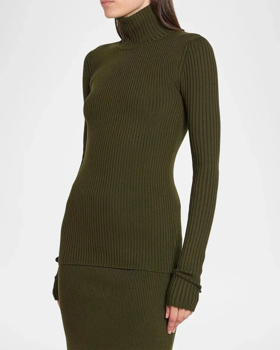 Victoria Beckham Rib-Knit Wool-Blend Sweater | Thumbnail 4 Victoria Beckham Rib-Knit Wool-Blend Sweater | Thumbnail 4
