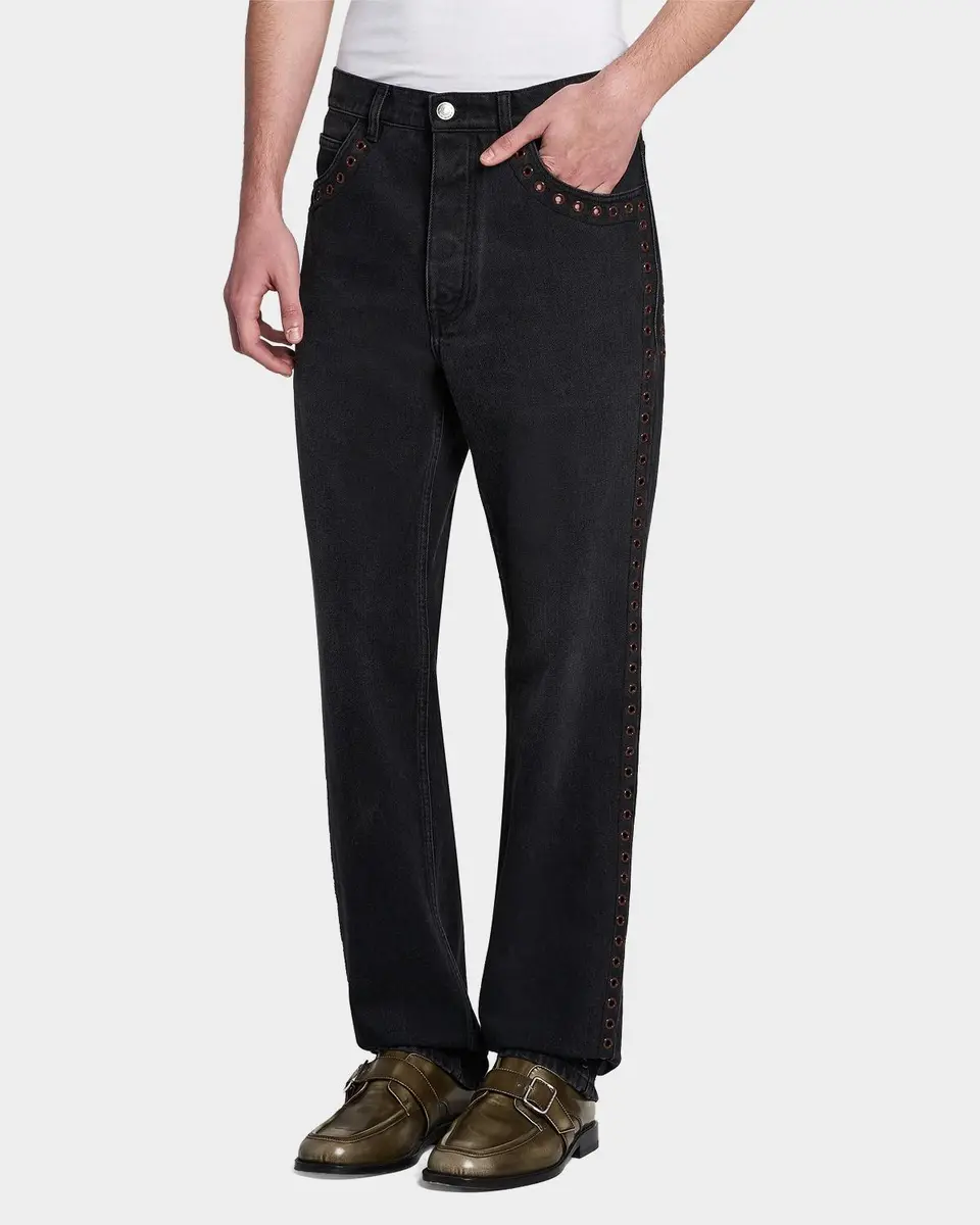 Marni Grommet-Trimmed Straight-Leg Jeans | Thumbnail 5
