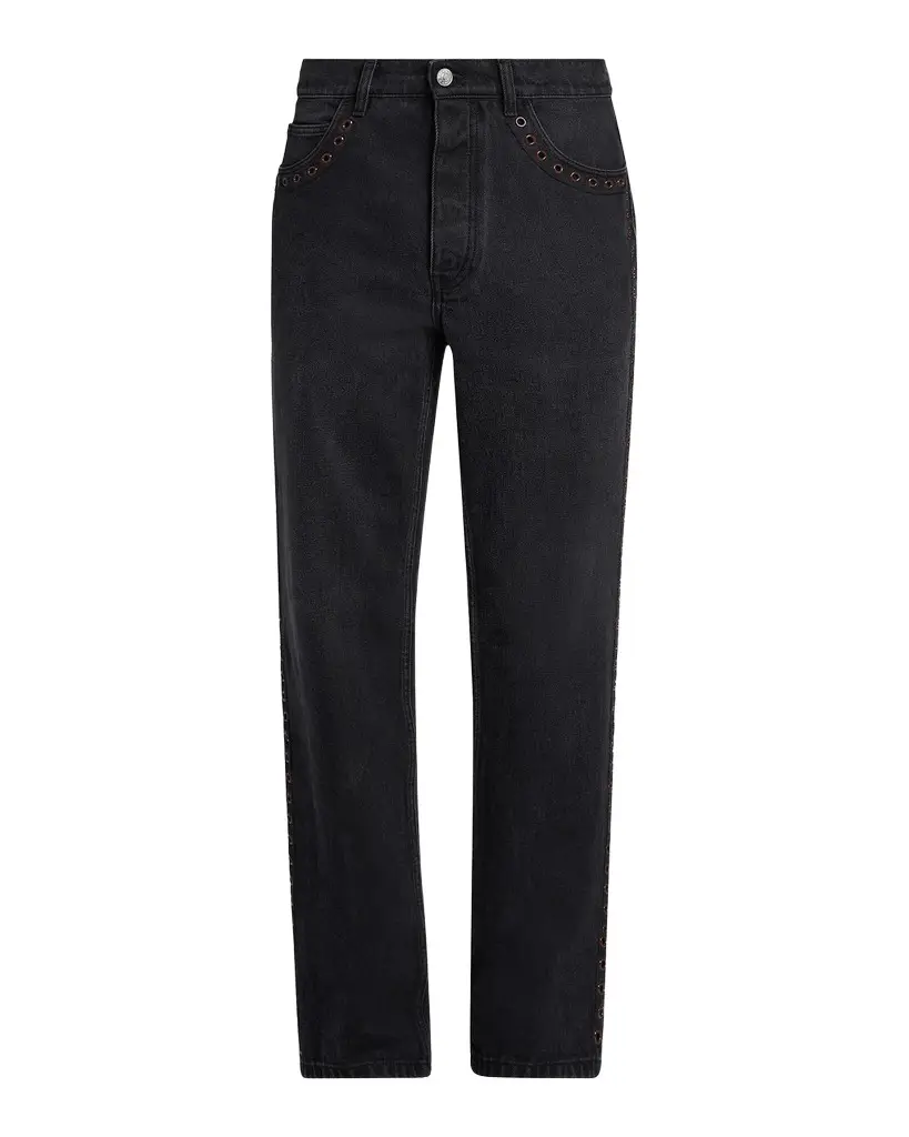Marni Grommet-Trimmed Straight-Leg Jeans