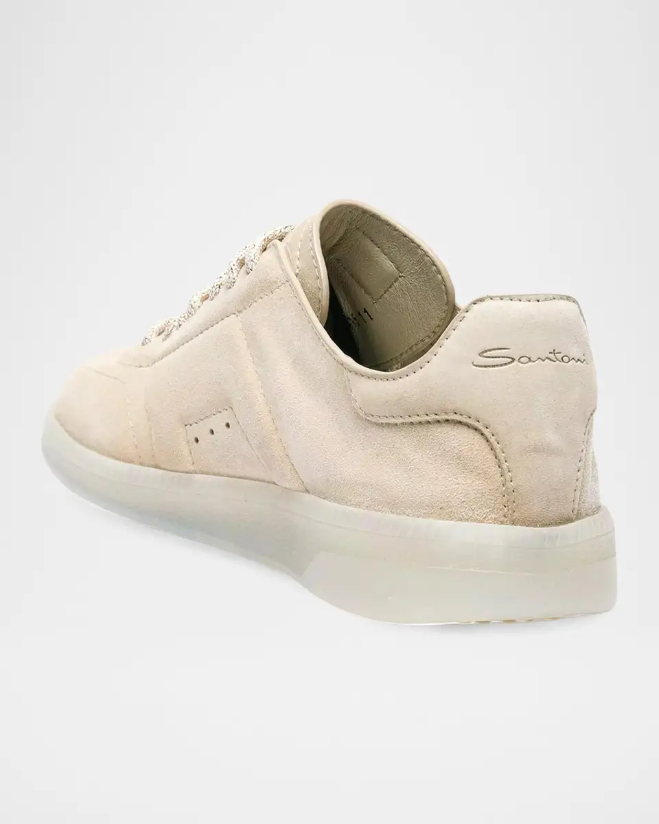 Santoni Oly Suede Low-Top Sneakers | Thumbnail 2 Santoni Oly Suede Low-Top Sneakers | Thumbnail 2