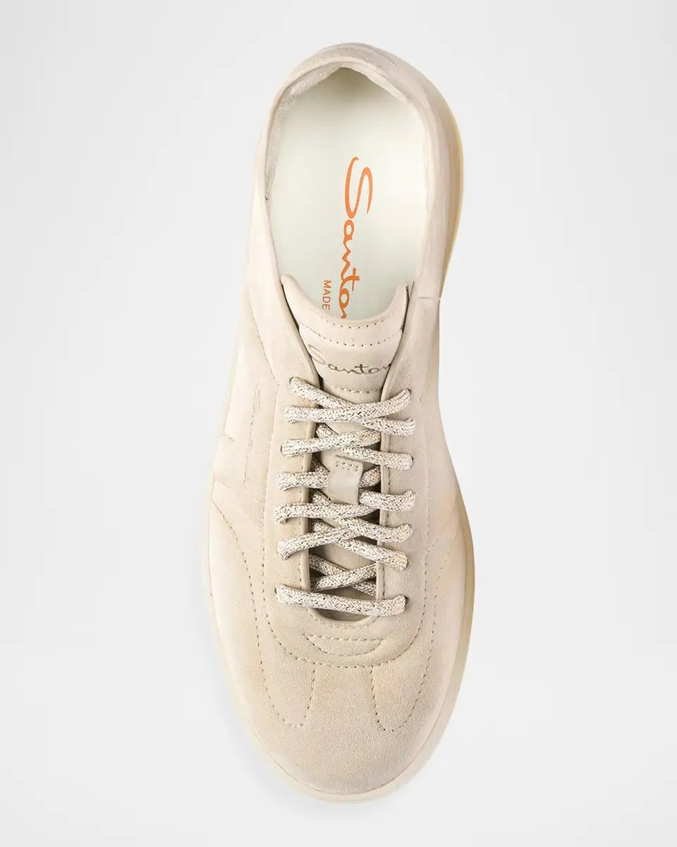 Santoni Oly Suede Low-Top Sneakers | Thumbnail 3 Santoni Oly Suede Low-Top Sneakers | Thumbnail 3