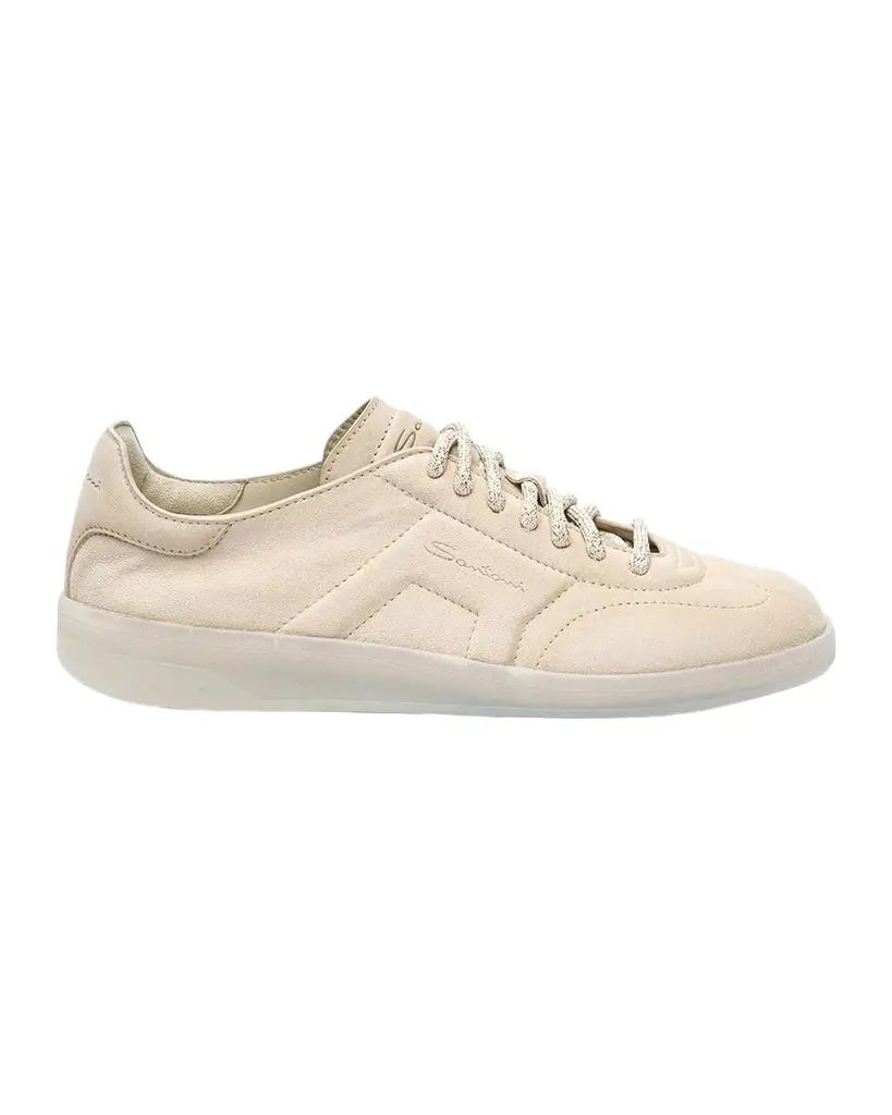 Santoni Oly Suede Low-Top Sneakers