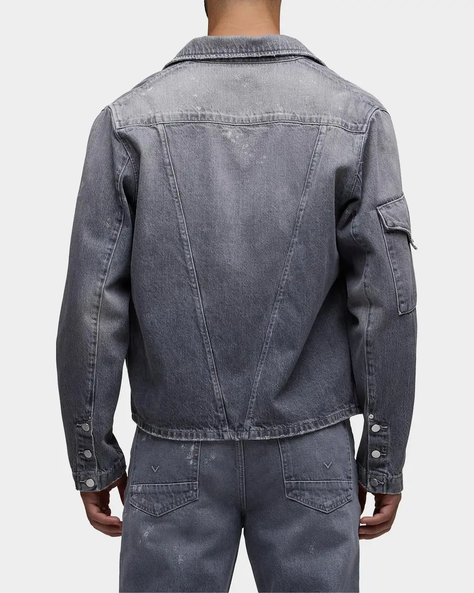 Hudson Men's Denim Flap-Pocket Shirt Jacket | Thumbnail 3