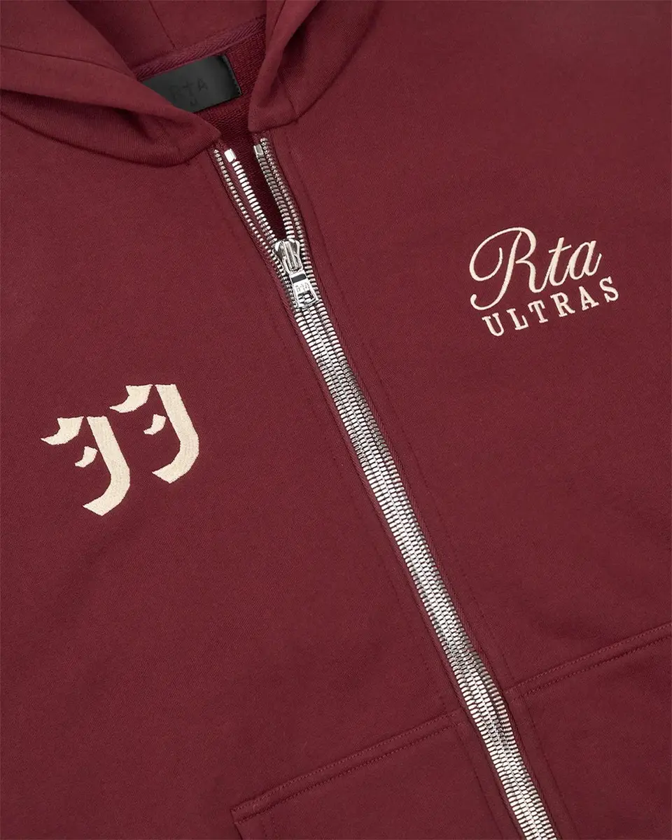 RTA Men's Striped-Sleeve Cotton Zip-Front Hoodie | Thumbnail 4 RTA Men's Striped-Sleeve Cotton Zip-Front Hoodie | Thumbnail 4