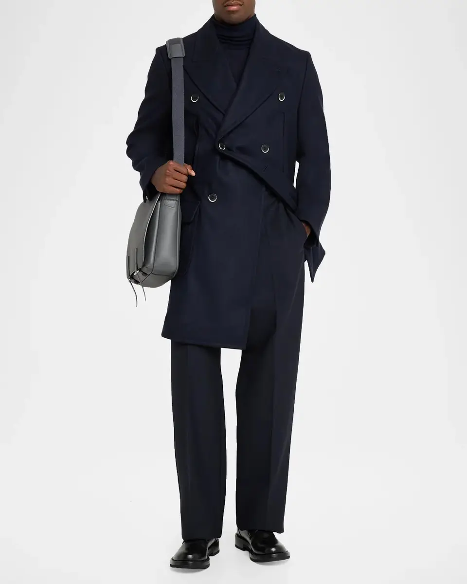 Barena Men's Wool Peacoat | Thumbnail 2 Barena Men's Wool Peacoat | Thumbnail 2
