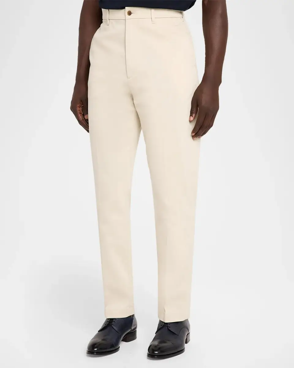 dunhill Men's Cotton Twill Flat-Front Pants | Thumbnail 4 dunhill Men's Cotton Twill Flat-Front Pants | Thumbnail 4