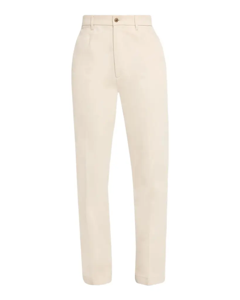 dunhill Men's Cotton Twill Flat-Front Pants