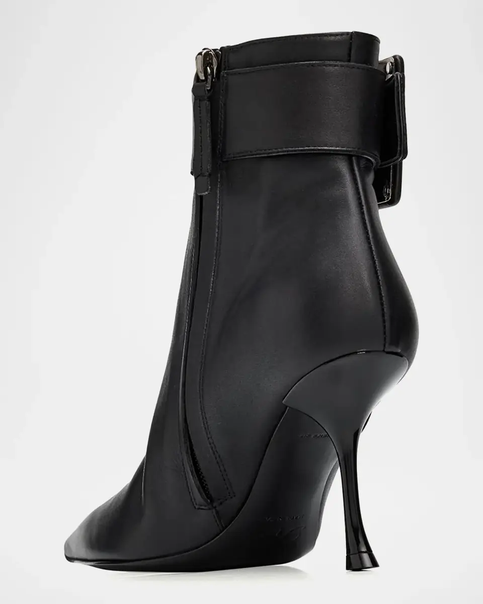 Roger Vivier 85mm Viv Ville Leather Booties | Thumbnail 2 Roger Vivier 85mm Viv Ville Leather Booties | Thumbnail 2