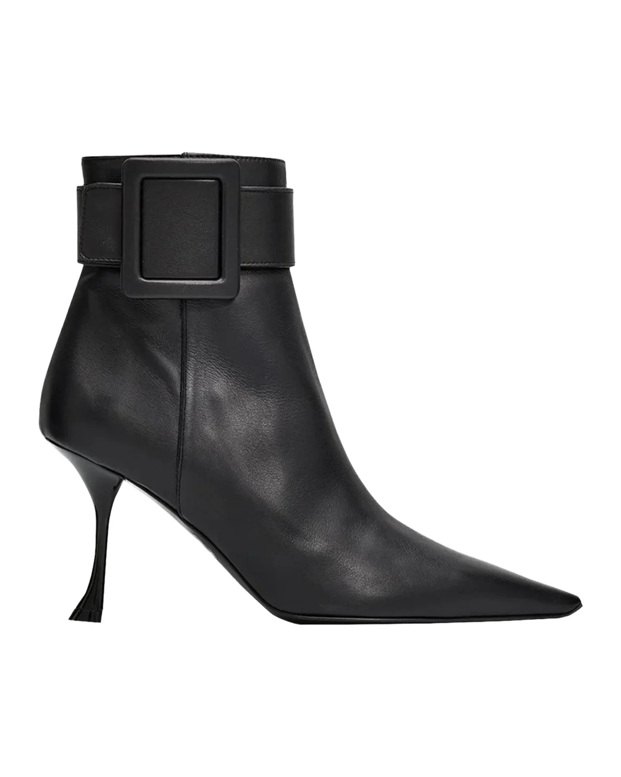 Roger Vivier 85mm Viv Ville Leather Booties