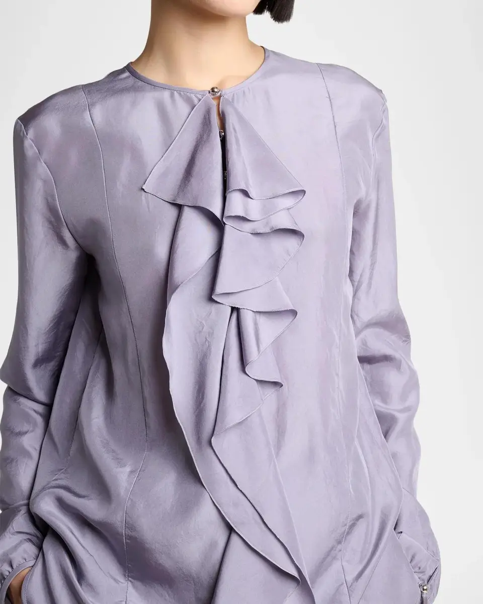 Lanvin Pussy-Bow Silk Blouse | Thumbnail 5