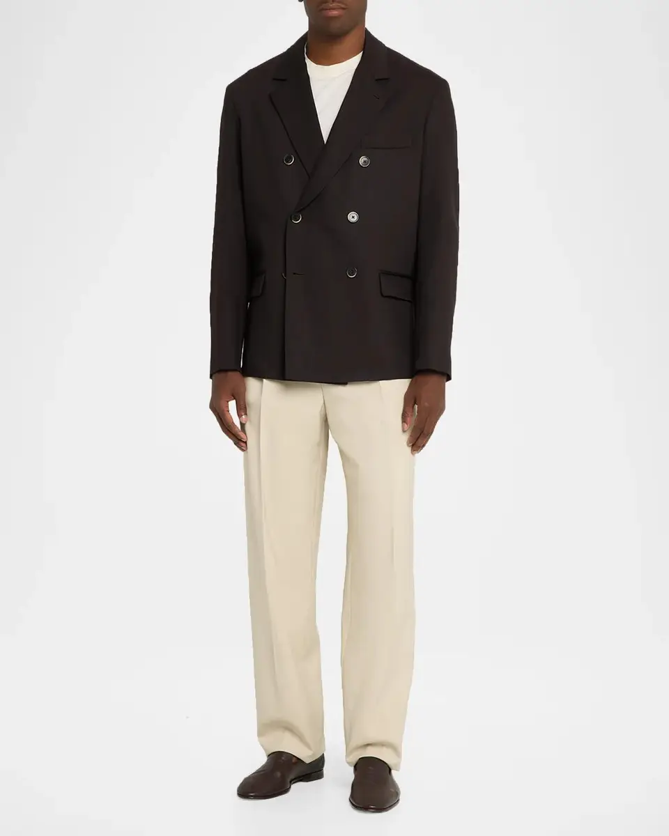 Barena Men's Refuso Cotton Double-Breasted Blazer | Thumbnail 2