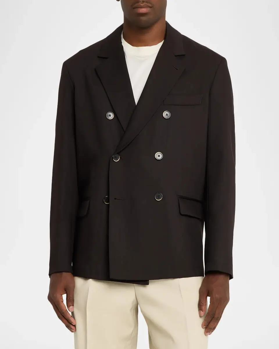 Barena Men's Refuso Cotton Double-Breasted Blazer | Thumbnail 4