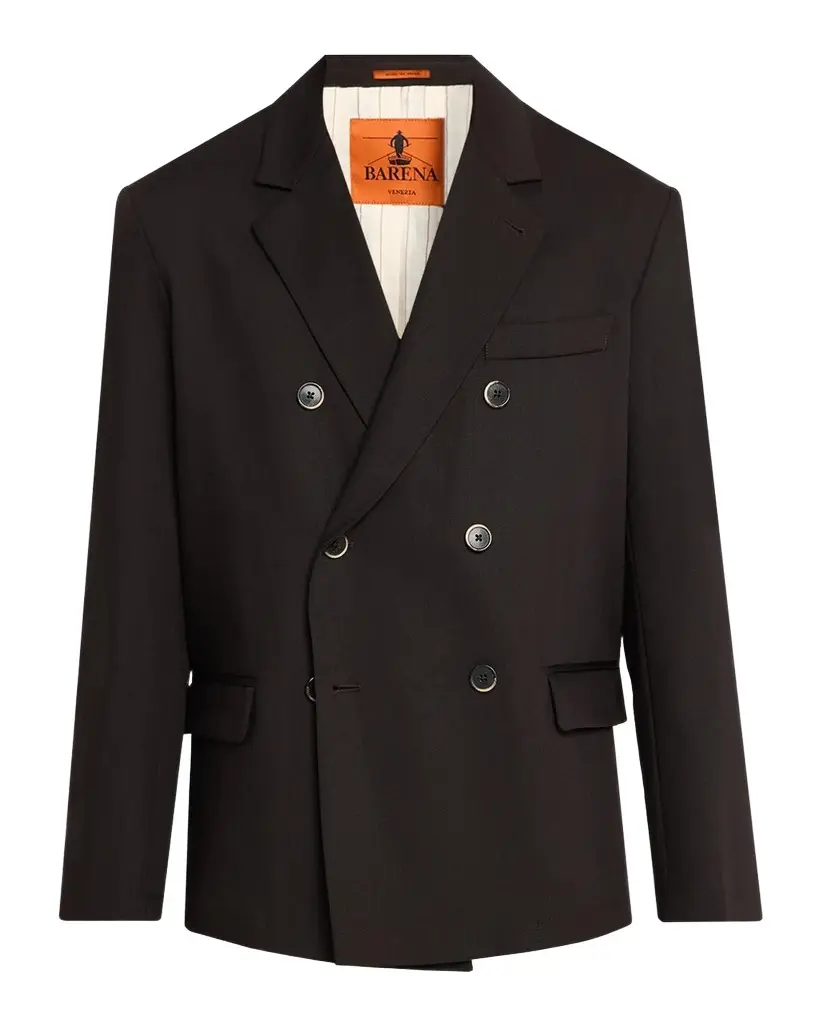 Men's Refuso Cotton Double-Breasted Blazer Men's Refuso Cotton Double-Breasted Blazer