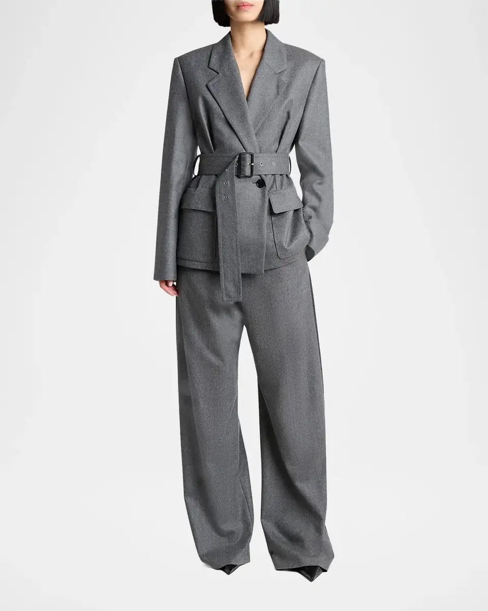 Lanvin Loose-Fit Wool Trousers | Thumbnail 2 Lanvin Loose-Fit Wool Trousers | Thumbnail 2