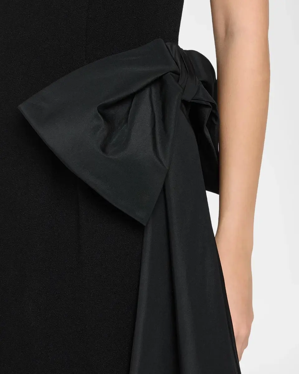 Rickie Freeman for Teri Jon Taffeta Embellished Side-Bow Gown | Thumbnail 5 Rickie Freeman for Teri Jon Taffeta Embellished Side-Bow Gown | Thumbnail 5