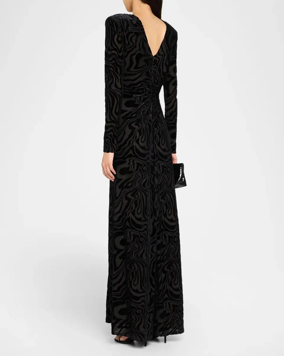 Ramy Brook April Devoré Velvet Maxi Dress | Thumbnail 3