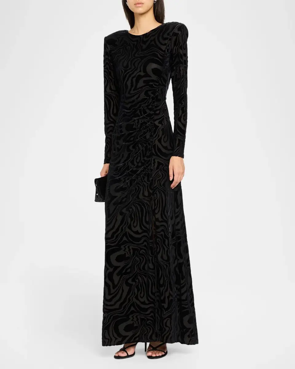 Ramy Brook April Devoré Velvet Maxi Dress | Thumbnail 4