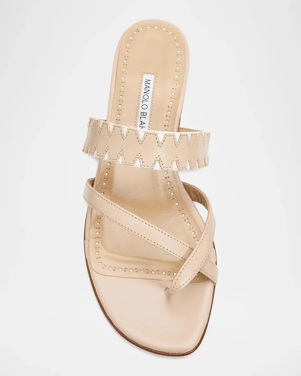 Manolo Blahnik Susonda Leather Sandals | Thumbnail 7 Manolo Blahnik Susonda Leather Sandals | Thumbnail 7