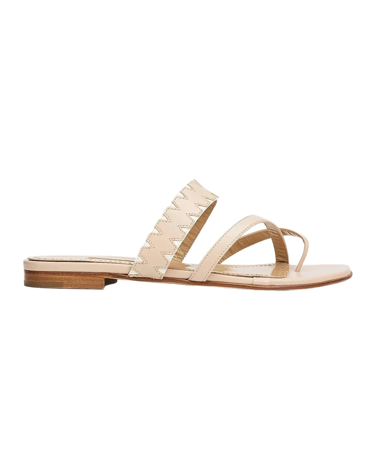 Manolo Blahnik Susonda Leather Sandals