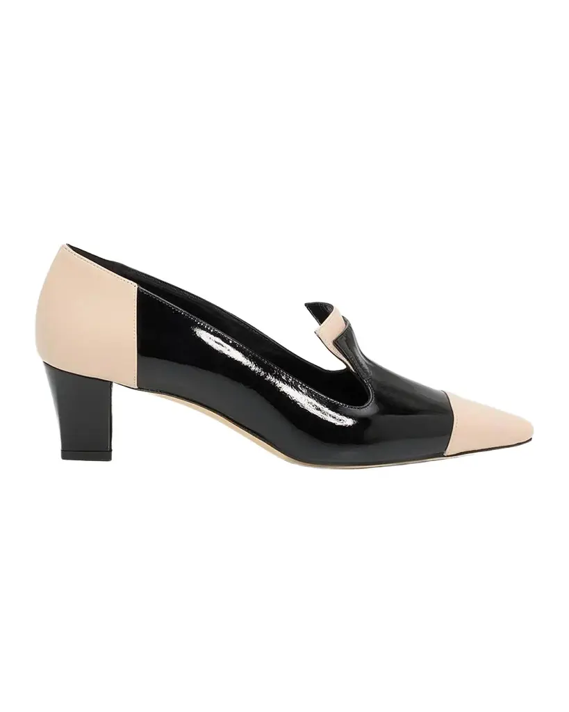 Manolo Blahnik Polastron 50MM Two-Tone Leather Pumps