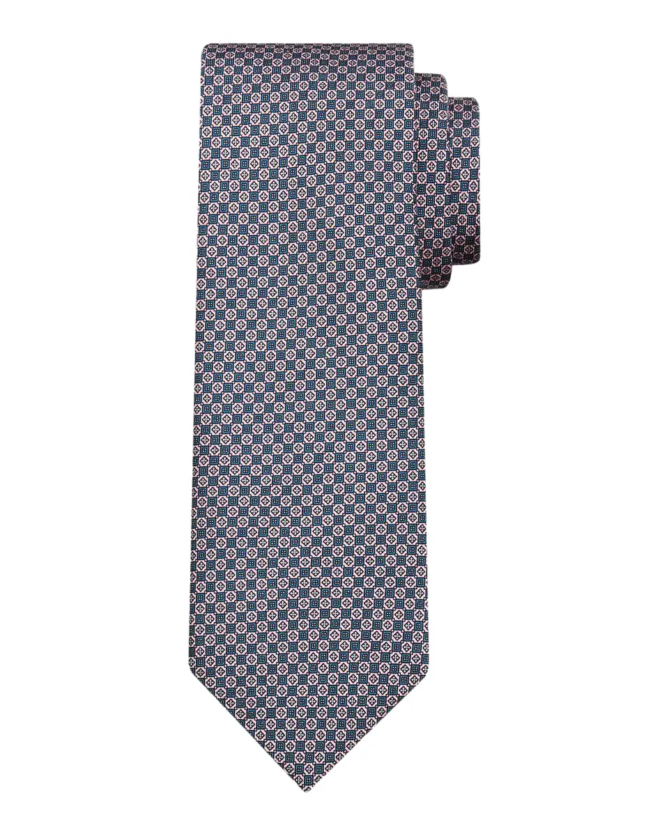 Brioni Men's Micro Motif Silk Tie | Thumbnail 2 Brioni Men's Micro Motif Silk Tie | Thumbnail 2