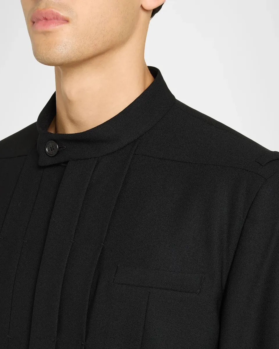 Public School Men's Franklin Band-Collar Pleated Jacket | Thumbnail 5 Public School Men's Franklin Band-Collar Pleated Jacket | Thumbnail 5