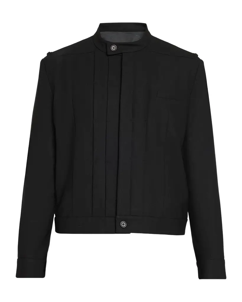 Public School Men's Franklin Band-Collar Pleated Jacket