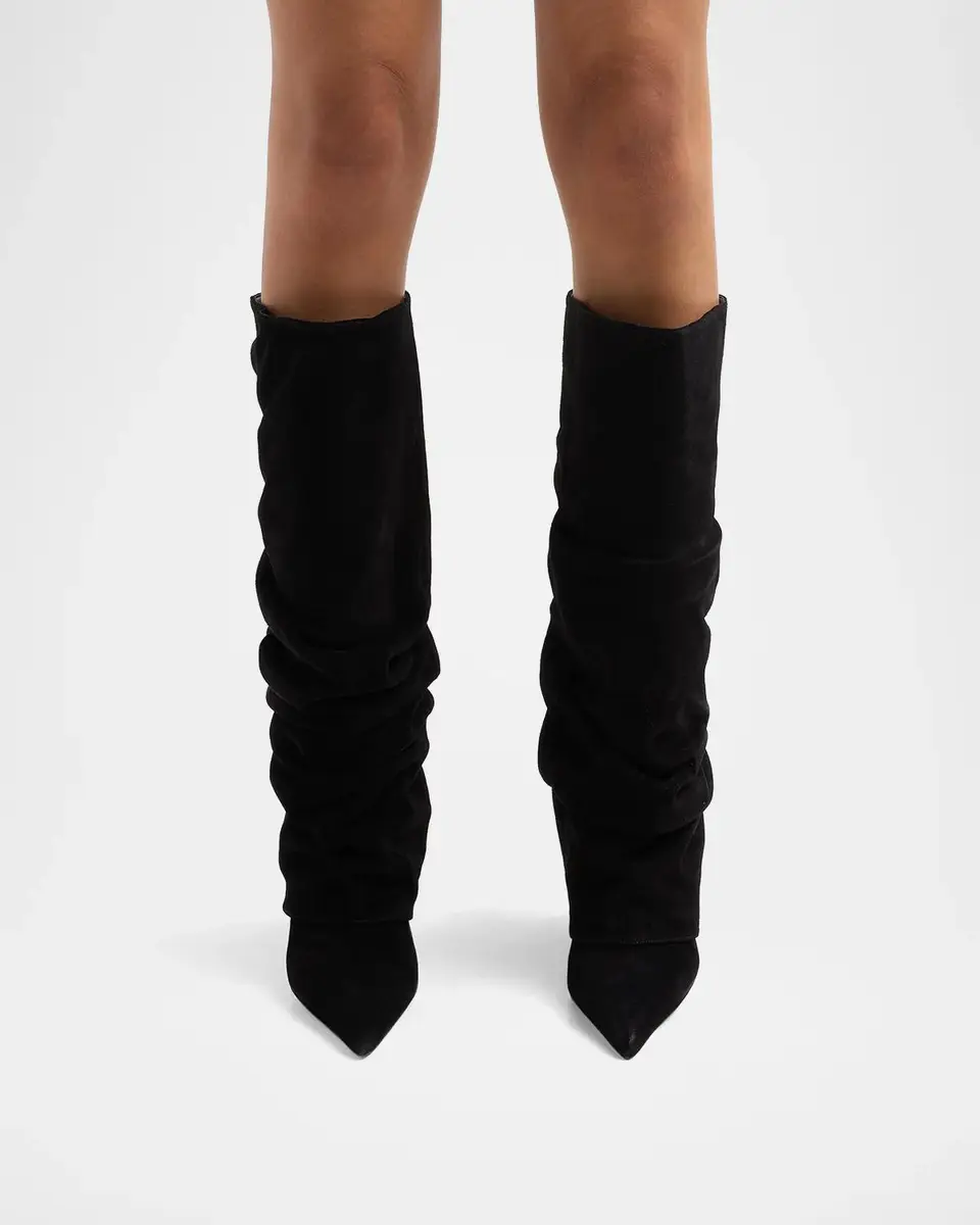 Schutz Mikki Up Cloak 75MM Suede Slouch Boots | Thumbnail 2 Schutz Mikki Up Cloak 75MM Suede Slouch Boots | Thumbnail 2