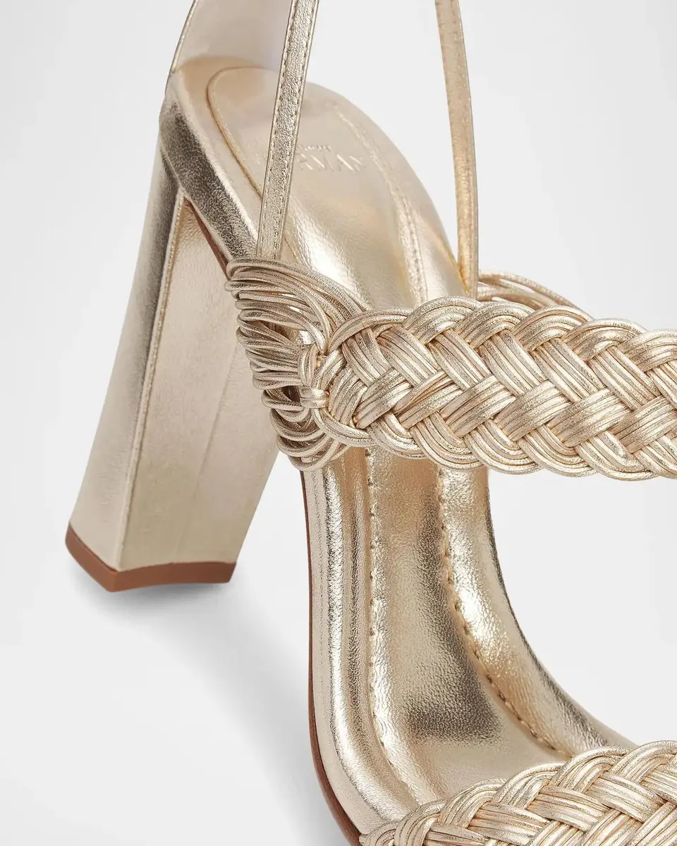 Alexandre Birman Thalia 90MM Braided Strap Block Heel Sandals | Thumbnail 3