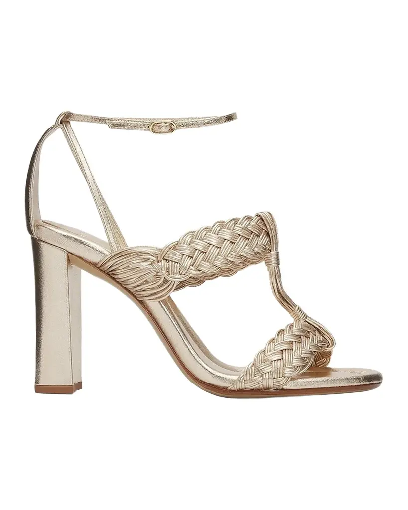 Alexandre Birman Thalia 90MM Braided Strap Block Heel Sandals