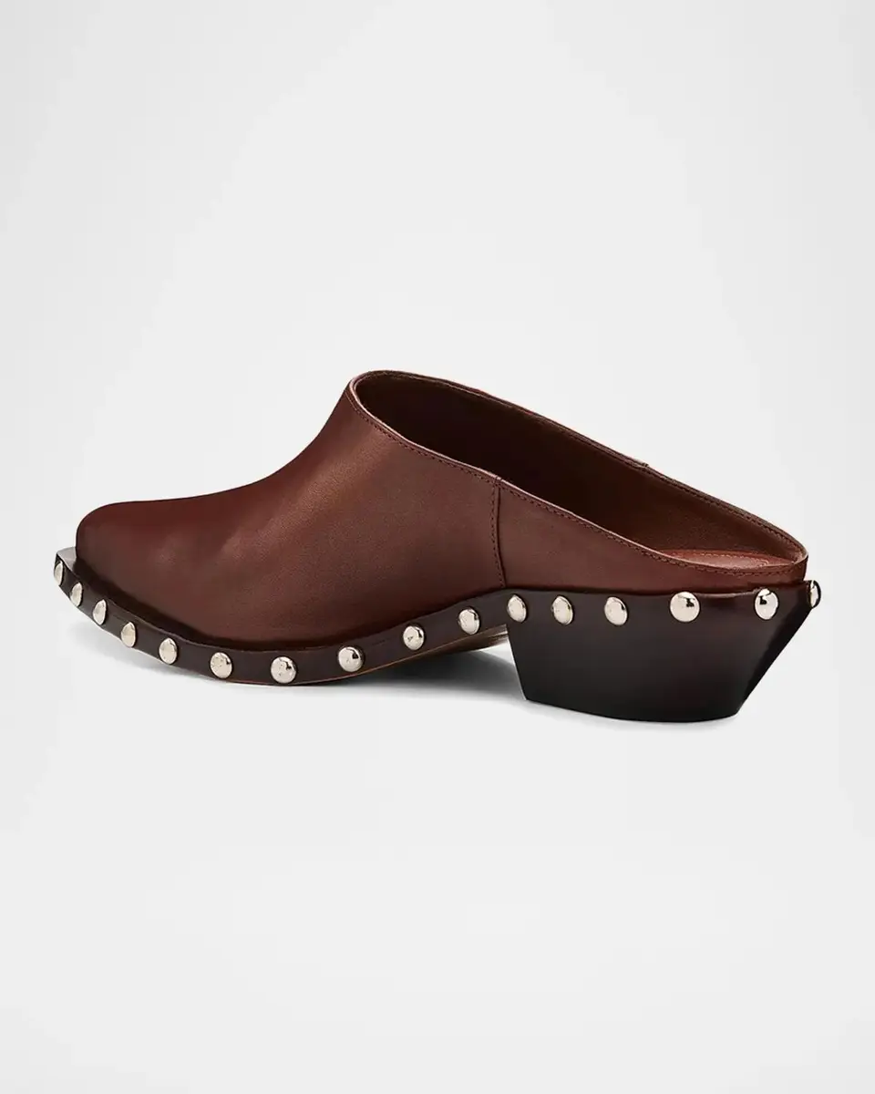 Schutz Taylor 30MM Studded Leather Mules | Thumbnail 3 Schutz Taylor 30MM Studded Leather Mules | Thumbnail 3