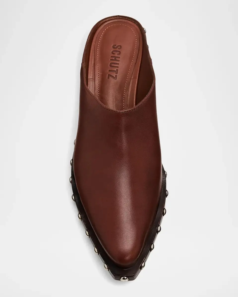 Schutz Taylor 30MM Studded Leather Mules | Thumbnail 6 Schutz Taylor 30MM Studded Leather Mules | Thumbnail 6