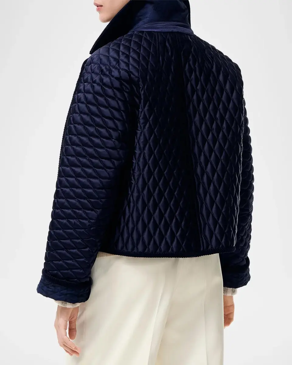 Burberry Floriston Corduroy-Trim Quilted Barn Jacket | Thumbnail 3 Burberry Floriston Corduroy-Trim Quilted Barn Jacket | Thumbnail 3