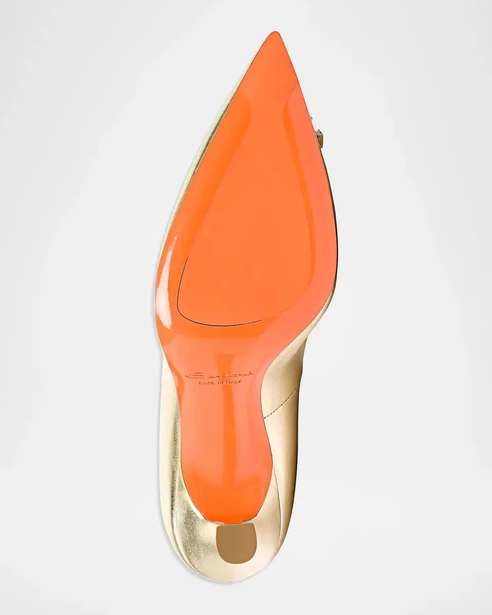 Santoni Embellished 85MM Metallic Leather Pumps | Thumbnail 6 Santoni Embellished 85MM Metallic Leather Pumps | Thumbnail 6