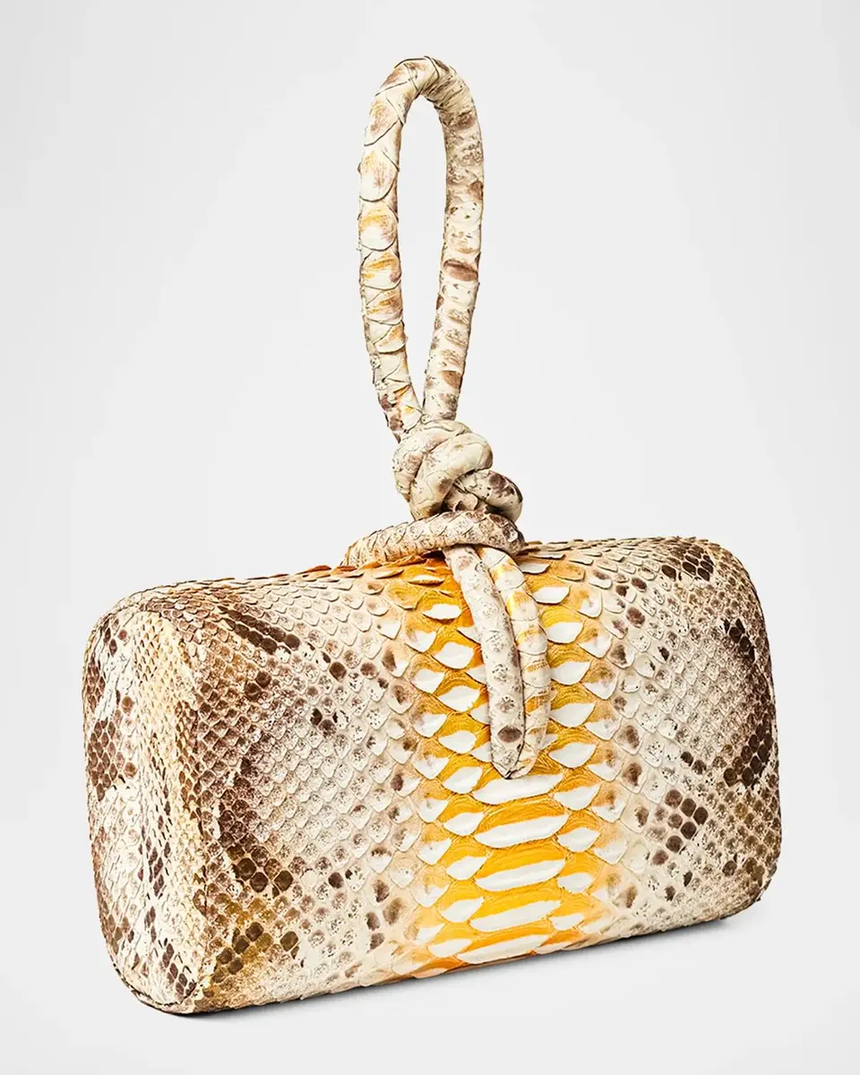 Ahikoza Amina Snakeskin Knot Top-Handle Bag | Thumbnail 2