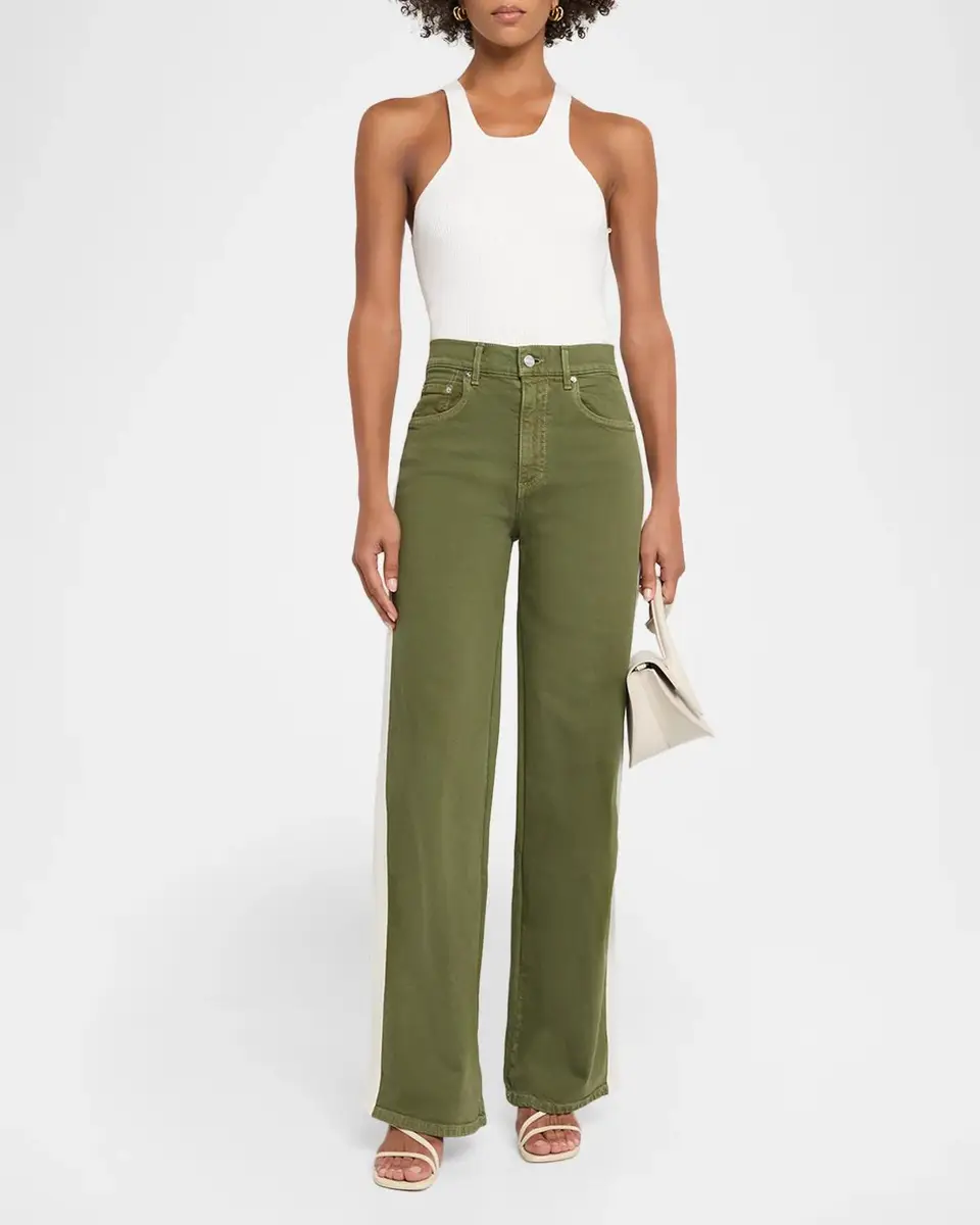 Le Jean Track Side-Stripe Straight-Leg Jeans | Thumbnail 2 Le Jean Track Side-Stripe Straight-Leg Jeans | Thumbnail 2
