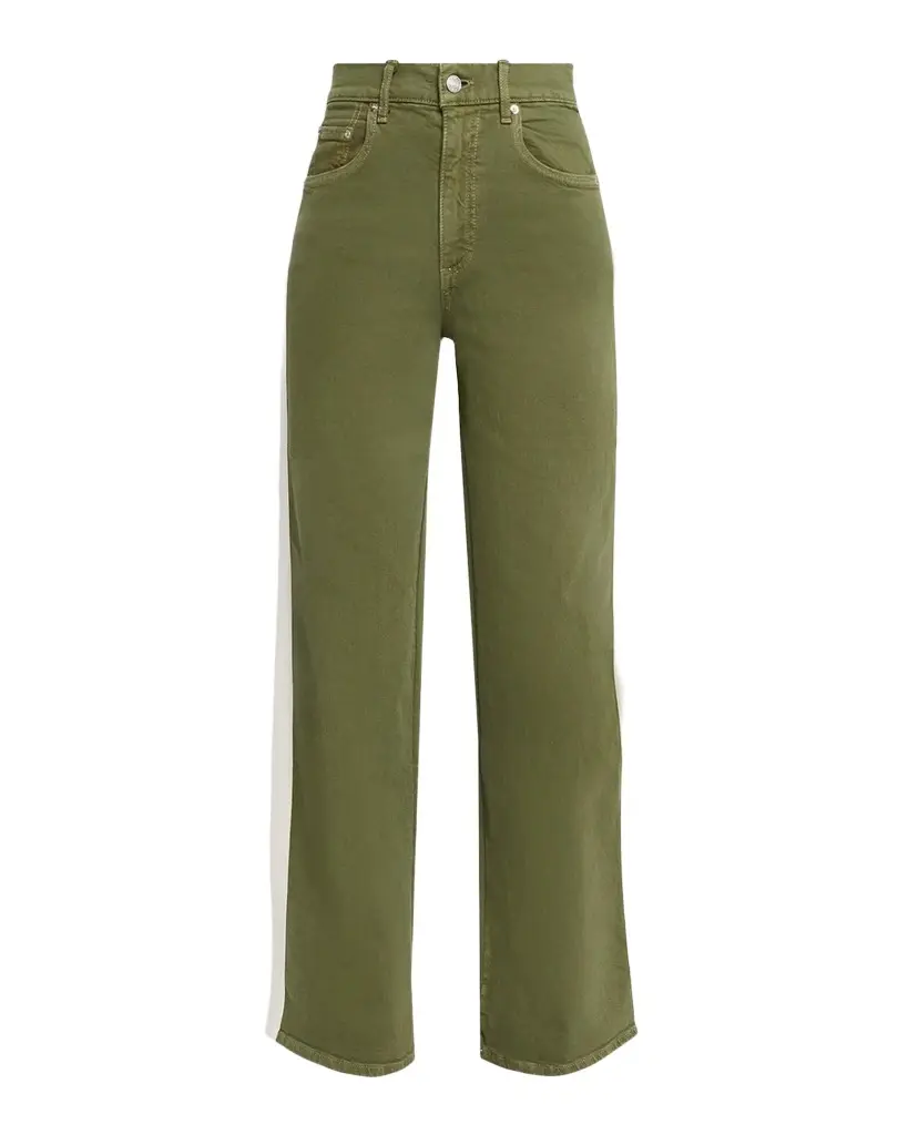 Le Jean Track Side-Stripe Straight-Leg Jeans