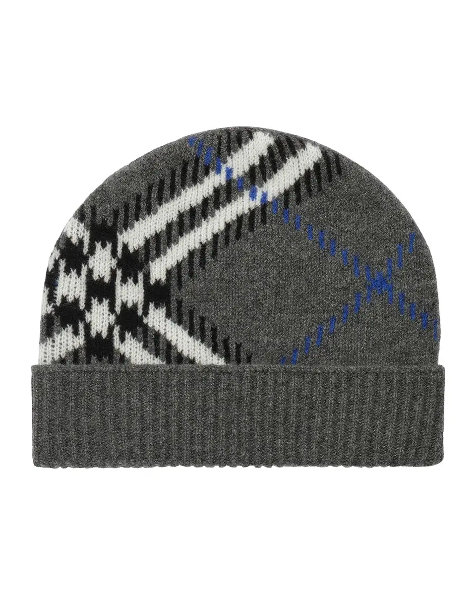 Burberry Men's Check Cashmere-Blend Beanie | Thumbnail 3