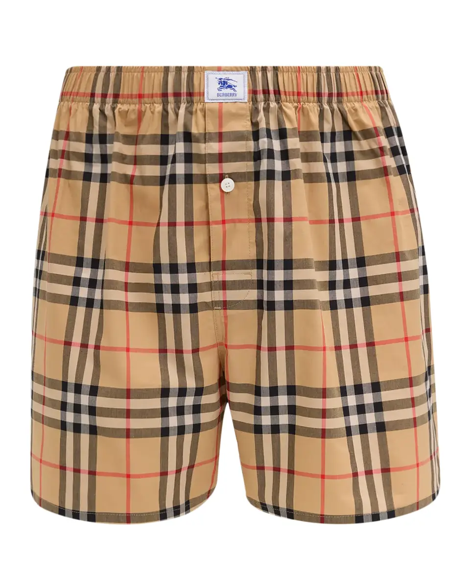 Burberry Men's Barnaby Check Cotton Boxer Shorts | Thumbnail 2